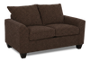 Made in Canada Customizable Sofa Lab Arc 63\" Fabric Loveseat – Teddy Walnut