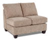 Made in Canada Customizable Sofa Lab Arc 46\" Armless Fabric Loveseat – Chenille Praline