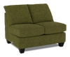 Made in Canada Customizable Sofa Lab Arc 46\" Armless Fabric Loveseat – Chenille Moss