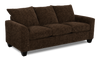 Made in Canada Customizable Sofa Lab Arc 38\" Fabric Sofa Bed - Plush Chocolate