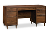 Clifford Place 59.06“ Executive Desk with 6 Drawers – Grand Walnut