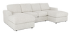 Made in Canada Customizable Sofa Lab Curve Fabric Double Chaise Sectional - Teddy Riverrock
