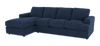 Made in Canada Customizable Sofa Lab Curve Left-Facing Fabric Sofa Chaise – Chenille Pacific