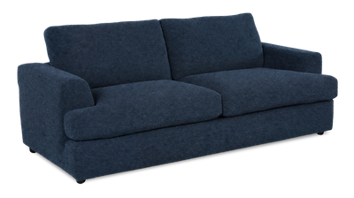 Made in Canada Customizable Sofa Lab Curve 88" Fabric Sofa Bed - Chenille Pacific | Sofa-lits personnalisable Curve de Sofa Lab de 88 po fabriqué au Canada en tissu - Chenille Pacific