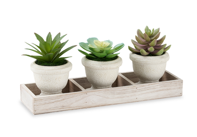 Artificial Potted Plants – set of 3 | Plantes artificielles en pot - ensemble de 3