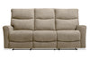 Quest 82.5\" Chenille Fabric Power Reclining Sofa - Cobblestone