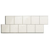Smart Tiles Peel and Stick 2-Sheet 22 x 8 Backsplash - Square Velden