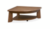 Baltic 38\" Contemporary Lift-Top Coffee Table with Shelf and Casters - Tawny Brown