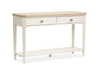 Collins 50\" Traditional Sofa Table with Two Drawers - Sea Pearl & Driftwood