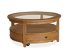 Golding 38\" Coffee Table with Storage - Honey Brown