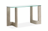 Jerome 52\" Sofa Table with Glass Top - Smokey Pine