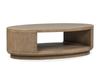 Poplar 54\" Coffee Table with Storage - Chateau Brown