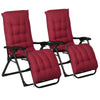 Outsunny Reclining Zero Gravity Chair, Folding Sun Lounger With Cushion