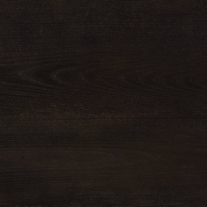 Alma Dining Table with Trestle Base, 86\"W - Charcoal Black