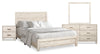 Arbor 6pc Bedroom Set with Panel Bed, Dresser, Mirror & Nightstand, Driftwood White  - King Size