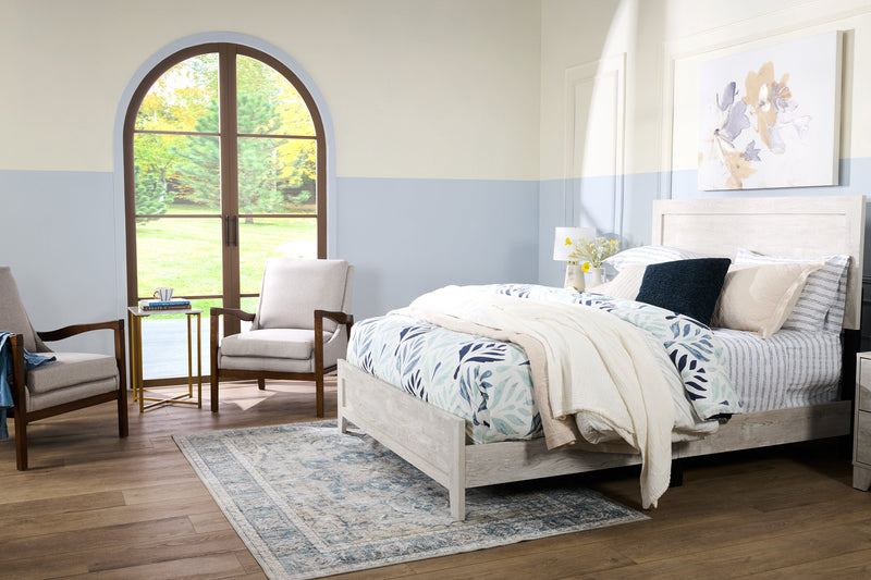 Kort & Co. Stripe 4-Piece Queen Sheet Set - Blue and White