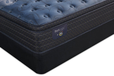 Serta Back Logic 1.1 Eurotop Medium Twin Mattress Set|Ensemble matelas semi-ferme à Euro-plateau Back Logic 1.1 de Serta pour lit simple