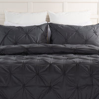 Brianna Dark Grey 3-Piece King Comforter Set