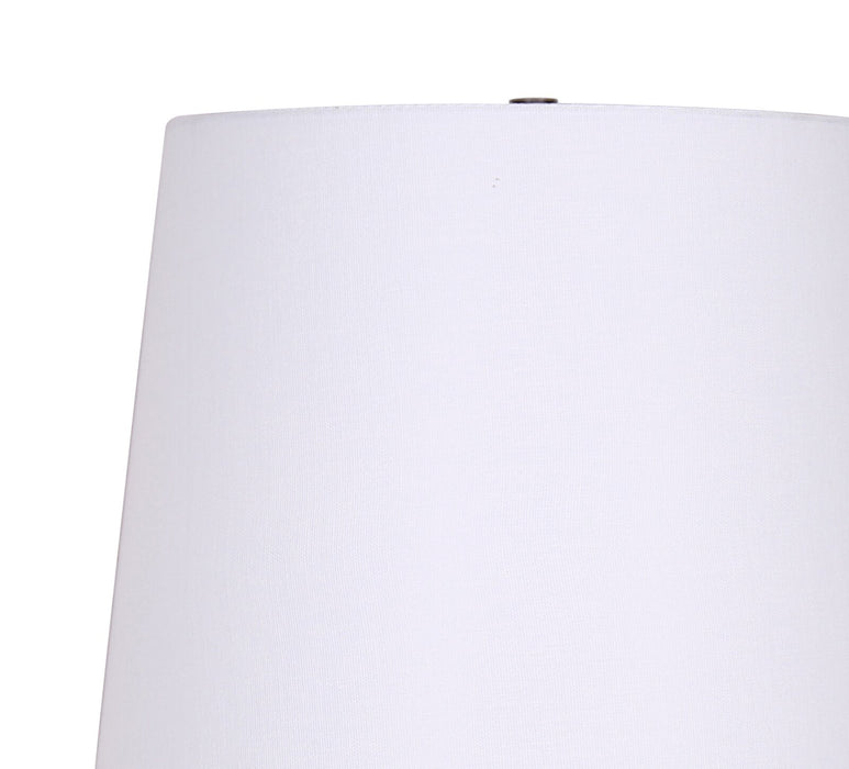 Kort & Co. Clare 27\" Matte Black 2-Piece Set, with Two Table Lamps and USB Charging