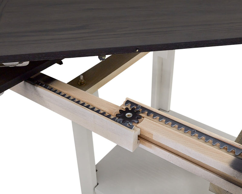 Dena Counter-Height Dining Table with 42-60\"W Extension, Round  - Dove Grey