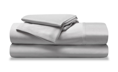 BEDGEAR Dri-Tec® 4-Piece King Split Head Sheet Set - Light Grey | Ensemble de draps Dri-TecMD de BEDGEAR 4 pièces pour très grand lit à tête divisée - gris clair