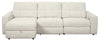 Scott Living Elevate Modular 3-Piece Left-Facing Chenille Fabric Power Sliding Sectional - Beige