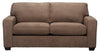 Made in Canada Fiona 74\" Chenille Fabric Full-Size Sofa Bed with Track Arms - Mocha Brown