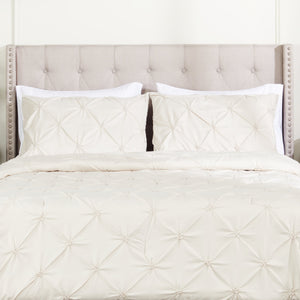 Gardenia Wynd 3-Piece King Comforter Set - Oatmeal