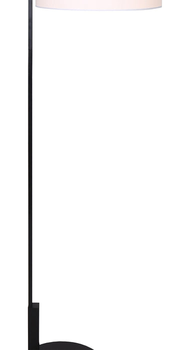 Kort & Co. Jax Matte Black and Gold 2-Piece Set - with Table and Floor Lamp and USB Charging