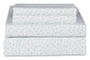 Kort & Co. Mark 4-Piece King Sheet Set - Blue and White