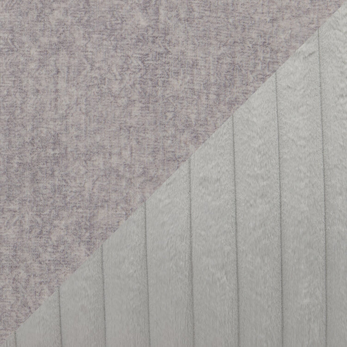 Made in Canada Koda 2-Piece Right-Facing Chenille Fabric Sectional with Reversible Cushions - Plush Paloma Grey