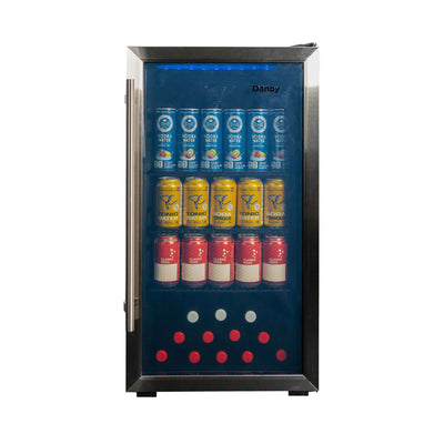 Danby 17.5" 3.1 Cu. Ft. Free-Standing Beverage Center - Stainless Steel - DBC117A2BSSDD-6 | Refroidisseur à boissons amovible Danby de 3,1 pi³ et de 17,5 po - acier inoxydable - DBC117A2BSSDD-6 | DBC117AL