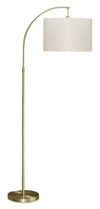 65\" Brass Metal Arc Floor Lamp