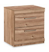 Oakley Bedside 2-Drawer Nightstand, 21\"W x 22\"H, Made in Canada - Natural