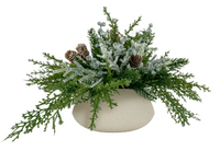 Kort & Co. Pine Berry in Speckled Tapered Bowl