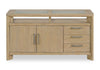 Aspen Dining Server, 64\"W, Wine & Stemware Racks, 3 Drawers & 2 Doors - Natural