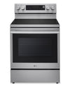 LG 6.3 Cu. Ft. Smart Electric Range with Air Fry - Fingerprint Resistant Stainless Steel - LREN6325XE