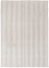 Dream Step Memory Foam Channel Ivory Faux Fur Area Rug - 7' x 10'