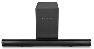 Proscan 2.1 CH Bluetooth Soundbar with Wireless Subwoofer (PSB446) | Barre de son Proscan à 2.1 canaux avec Bluetooth et caisson d’extrêmes graves sans fil (PSB446)