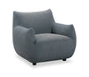 Luna 35.4\" Fabric Accent Chair - Grey