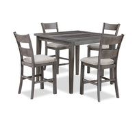 Krew 5pc Counter-Height Dining Set with Table & 4 Chairs,  42