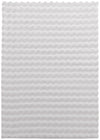 Dream Step Memory Foam Bubble Light Grey Faux Fur Area Rug - 7' x 10'