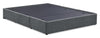 Amos Upholstered Storage Bed Base in Charcoal Fabric with 3 Built-in Drawers - Full Size