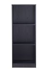 William 15.75\" 2-Shelf Bookcase - Black