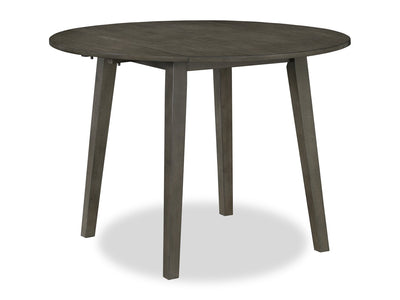 Bryn Drop-Leaf Dining Table, 42" Round - Dark Grey | Table de salle à manger ronde Bryn de 42 po avec abattant - gris foncé