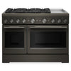 KitchenAid 6.3 Cu. Ft. 6 Burner Dual Fuel Range with Griddle – Black Ore - KFDD948SBE