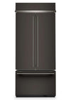 KitchenAid 36\" 20.8 Cu. Ft. French Door Bottom Mount Refrigerator - Black Ore - KBFN536SBE