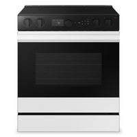Samsung 6.3 Cu. Ft. Smart Electric Slide In Range with Air Fry and Air Sous Vide - White Glass - NSE…
