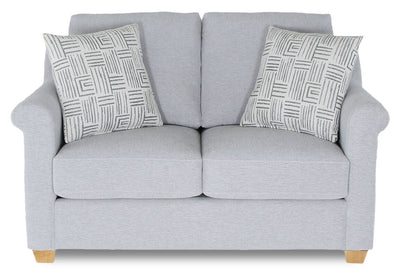 Finesse 59" Contemporary Chenille Fabric Loveseat - Rain | Causeuse contemporaine Finesse de 59 po en tissu de chenille - rain