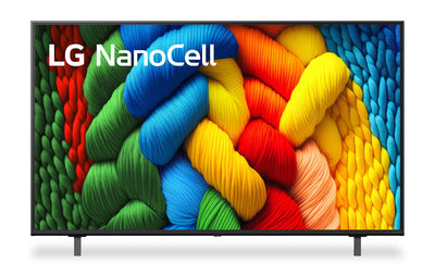 LG 55" NANO80 LED 4K UHD Smart webOS TV (55NANO80AUA.ACC) - 2025 Model | Téléviseur intelligent DEL LG NANO80 UHD 4K de 55 po avec webOS (55NANO80AUA.ACC) - modèle 2025